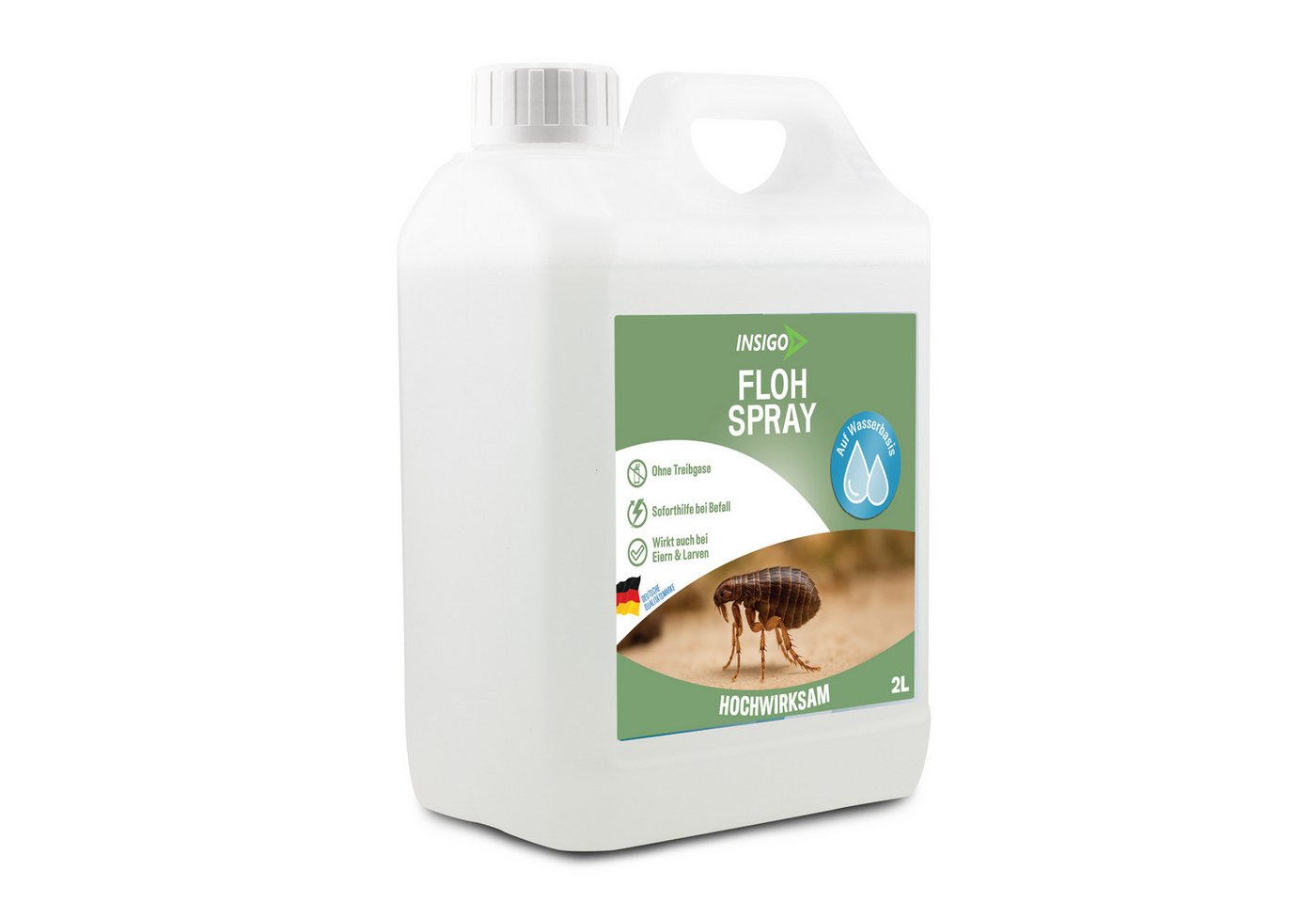 INSIGO Insektenspray Anti Floh-Spray Floh-Mittel Ungezieferspray, 2 l Bild 3