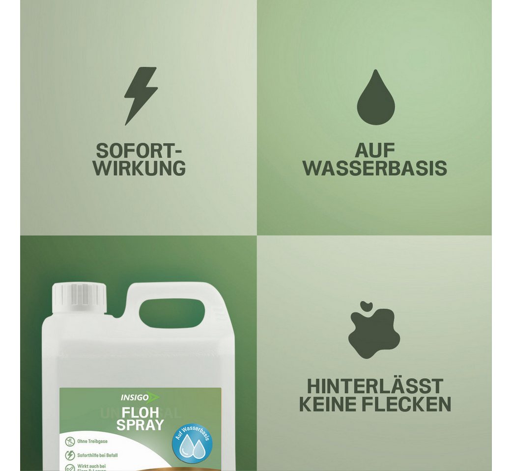 INSIGO Insektenspray Anti Floh-Spray Floh-Mittel Ungezieferspray, 2 l Bild 4