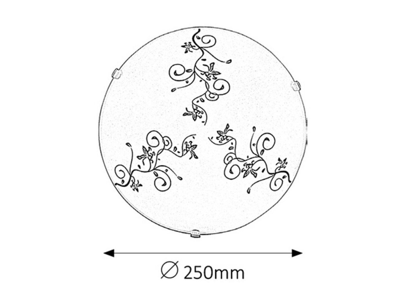 Rabalux Deckenleuchte "Bloomy" Kunststoff, weiß, rund, E27, ø250mm Bild 2