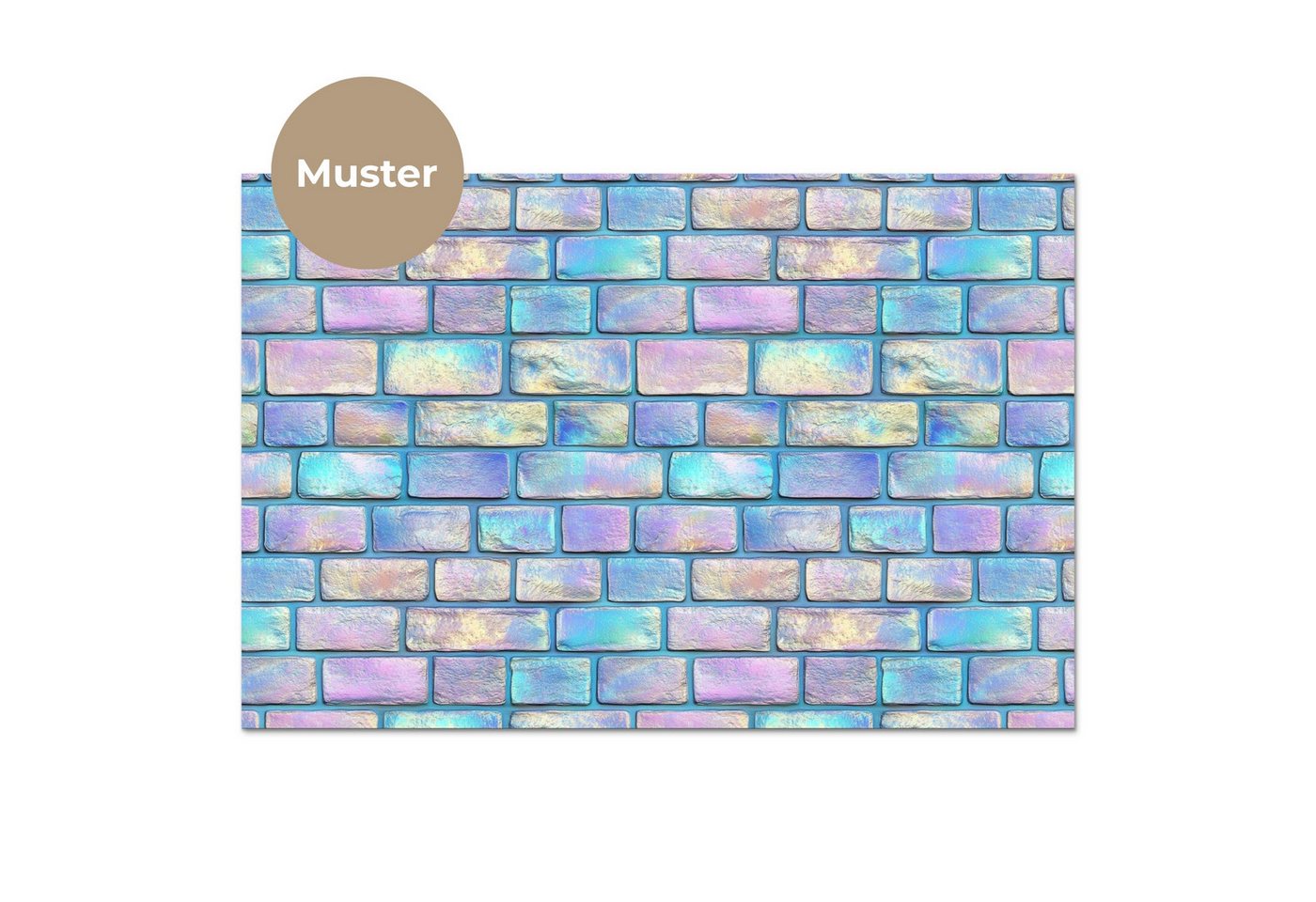KitchenYeah Küchenrückwand Muster selbstklebend (keine Folie) Regenbogen - Glanz - Stein, (1-tlg), Spritzschutz, Küche, Rückwand, Küchenwand, Küchenfront, 30x20 cm Bild 2