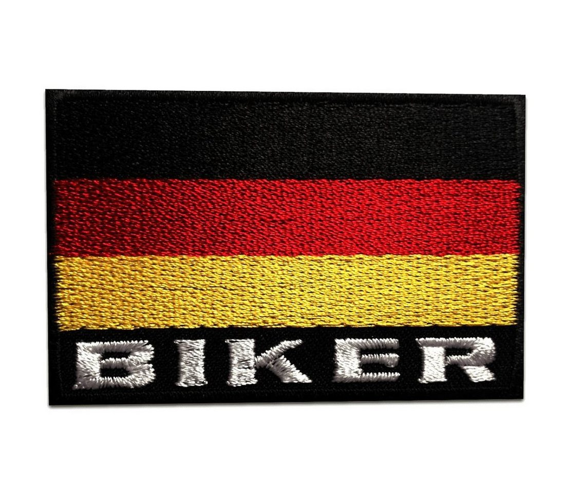 Catch the Patch Aufnäher Bügelbild, Aufbügler, Applikationen, Patches, Flicken, zum aufbügeln, Polyester, deutsch Deutschland Biker - Größe: 7,3 x 5 cm Bild 2