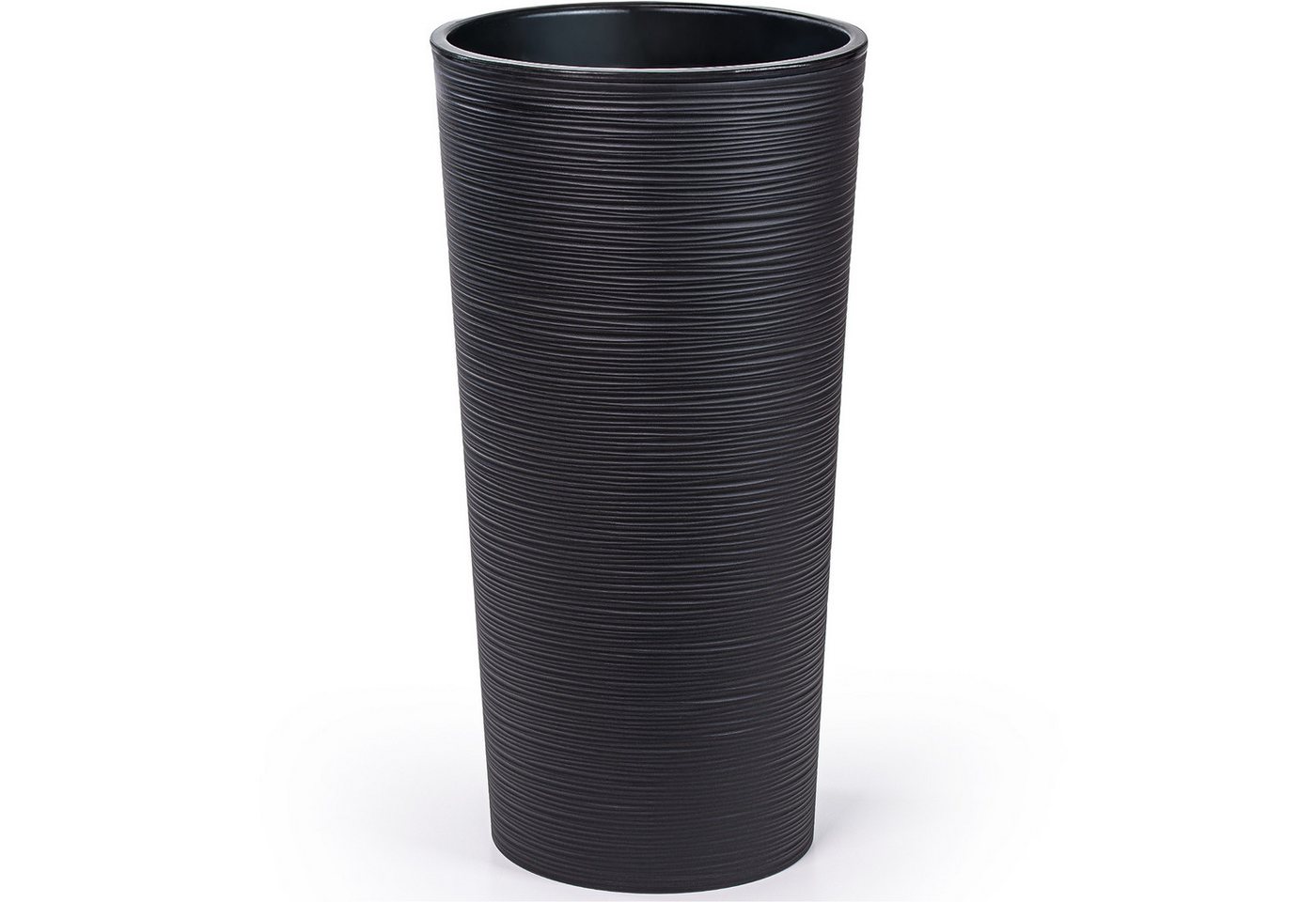 KONZEPT Blumentopf hoch 57 cm aus Kunststoff mit Einsatz, Ø 29,5cm, Indoor, Meißel-Optik, Outdoor, UV- & wetterbeständig, mit Einsatz Bild 2