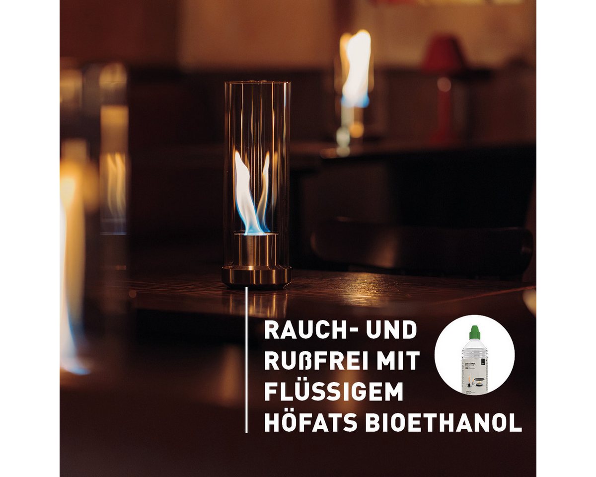 höfats Tischfeuer DANCE 900, 1200 (Bioethanol Tischkamin für Indoor & Outdoor, bis zu 4,5 h Brenndauer), sichtbare Flamme auch bei Tageslicht Bild 4