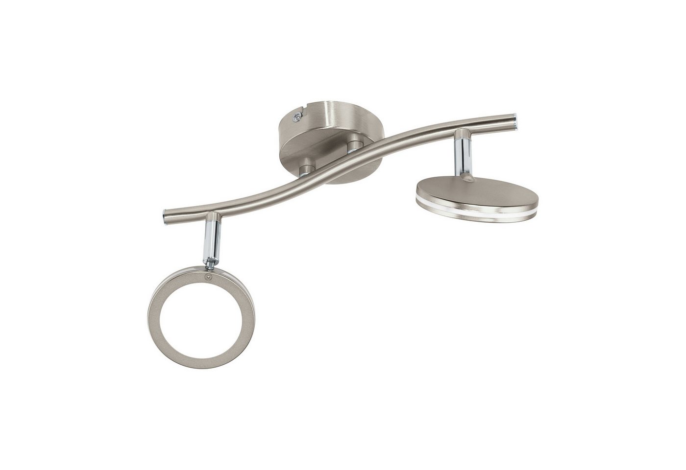 EGLO LED Deckenspot Karystos, Leuchtmittel inklusive, Deckenstrahler Stahl in nickel-matt, chrom Kunststoff in weiß Bild 4