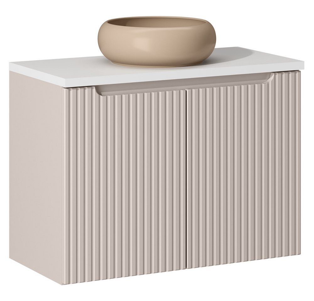 Lomadox Waschtischplatte NEWPORT-56-WHITE, Abdeckplatte, weiß, ca. 80x40cm Bild 2