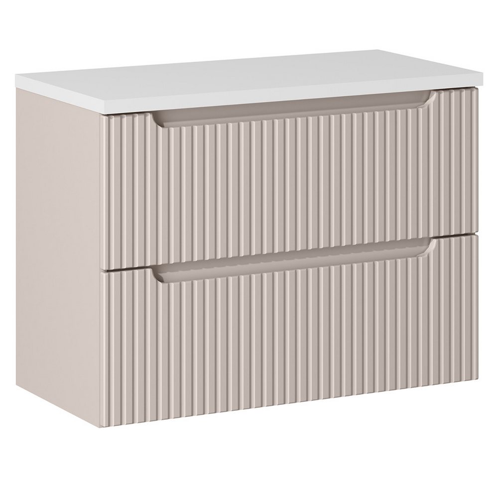 Lomadox Waschtischplatte NEWPORT-56-WHITE, Abdeckplatte, weiß, ca. 80x40cm Bild 4