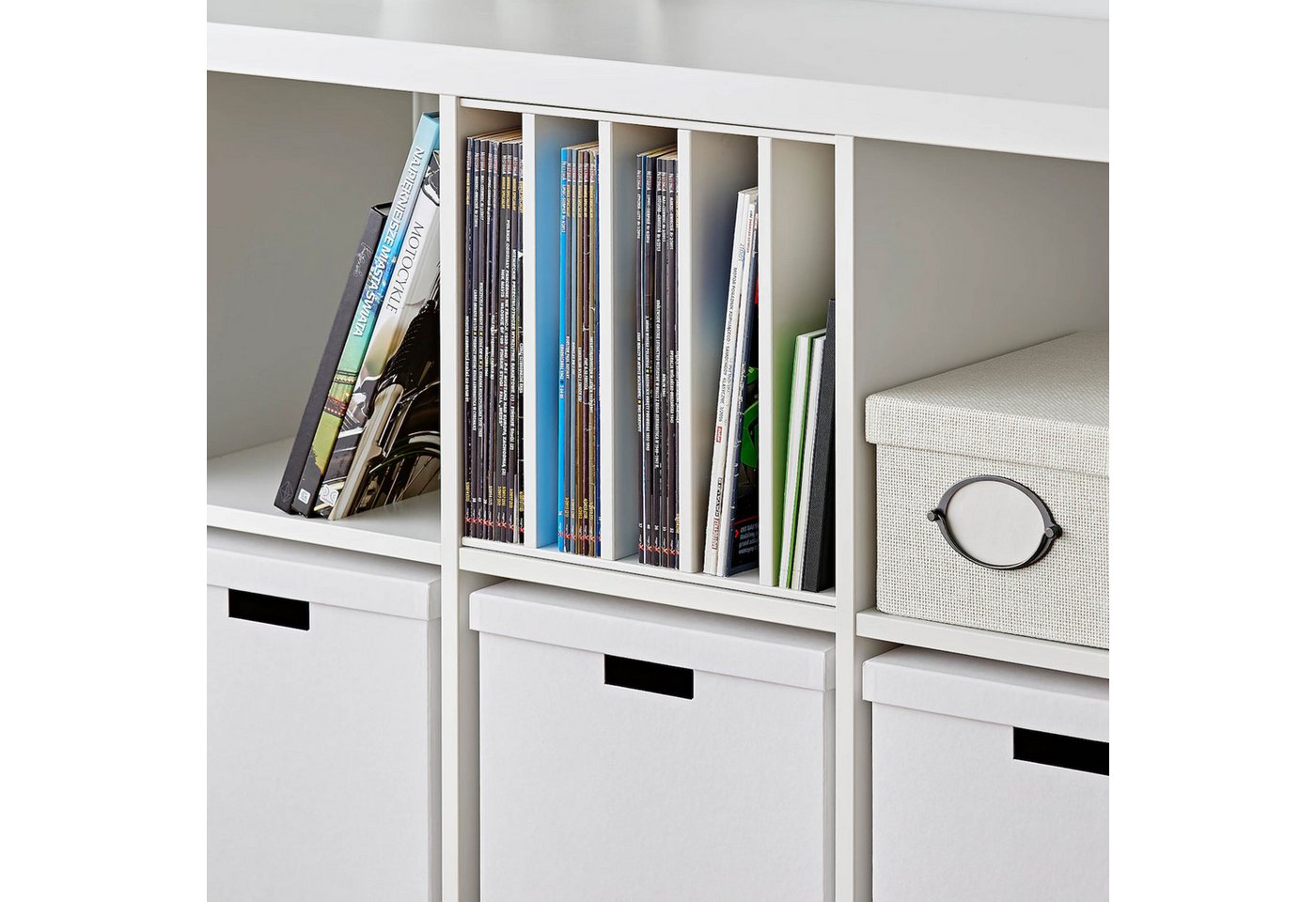 IKEA Regalelement KALLAX Einsatz mit 4 Böden 33x33 cm weiß