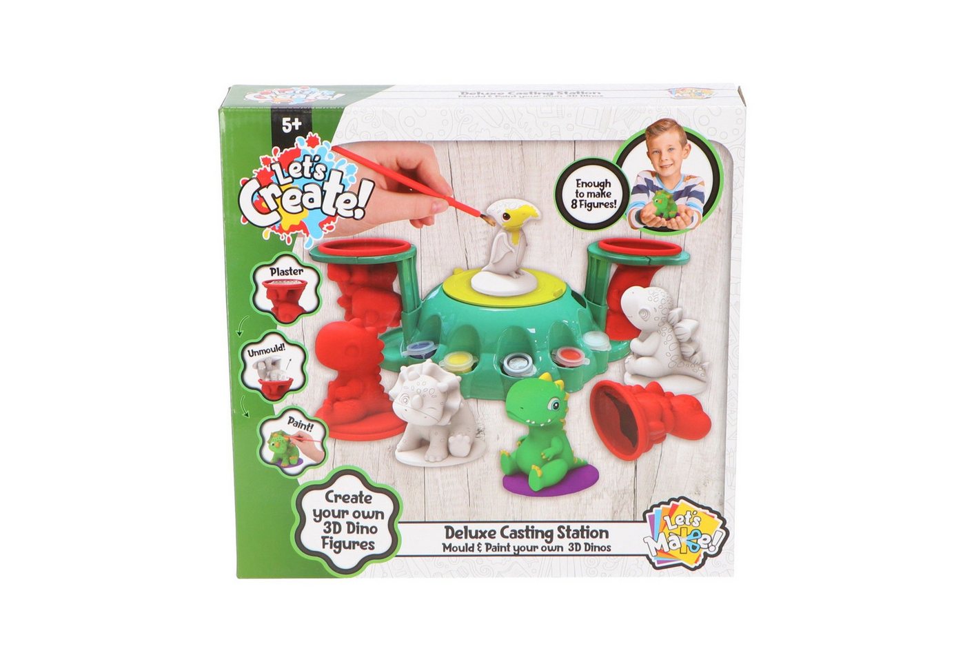 COFI 1453 Kreativset Deluxe-Gießstation Dinosaurier Figuren Gips Gießen, (1-tlg)
