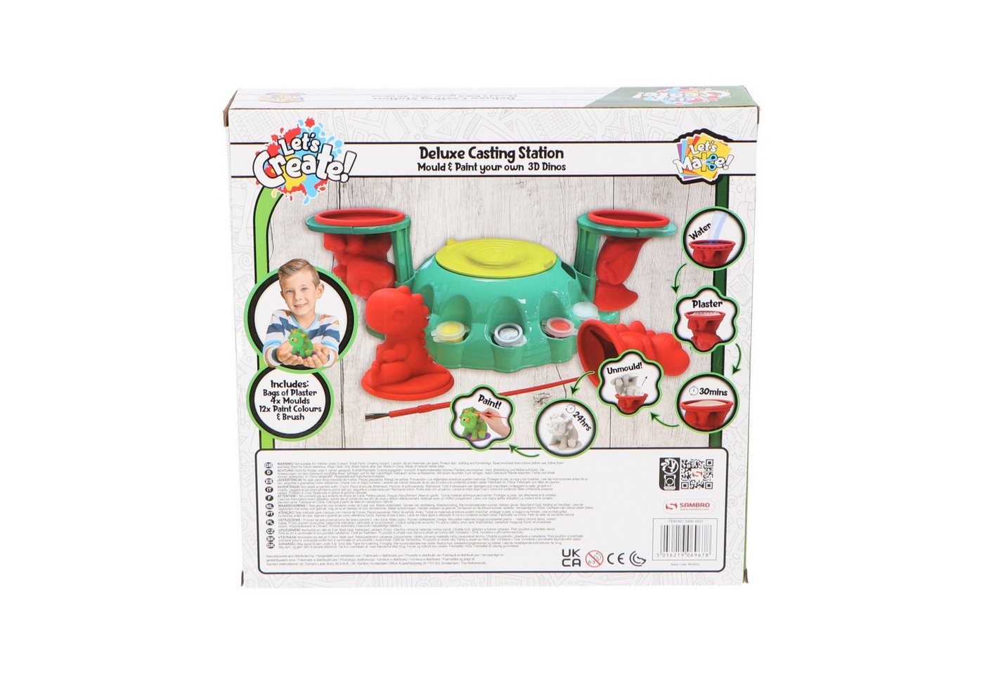 COFI 1453 Kreativset Deluxe-Gießstation Dinosaurier Figuren Gips Gießen, (1-tlg) Bild 2