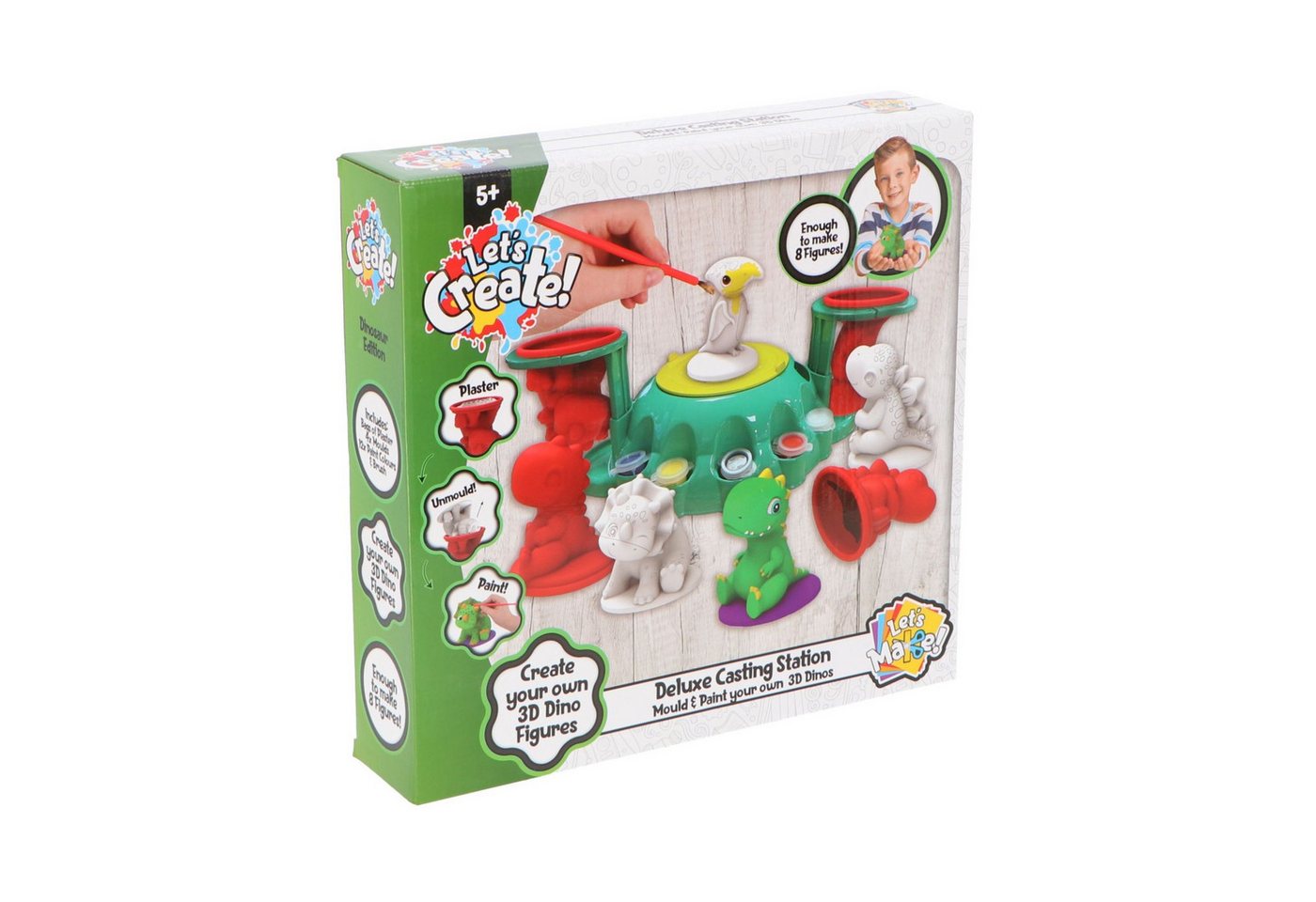 COFI 1453 Kreativset Deluxe-Gießstation Dinosaurier Figuren Gips Gießen, (1-tlg) Bild 3