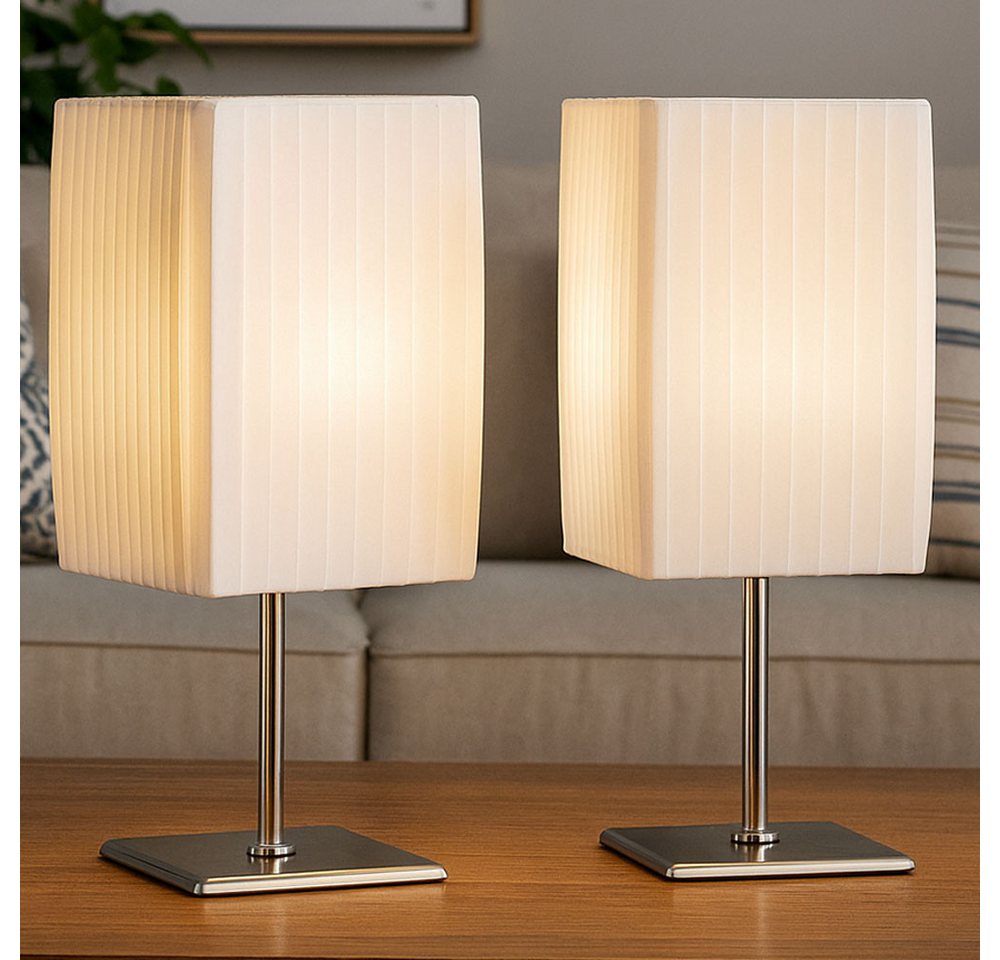 GLOBO LIGHTING Tischleuchte, Leuchtmittel nicht inklusive, 2er Set Tischleuchten schaltbar Bild 3