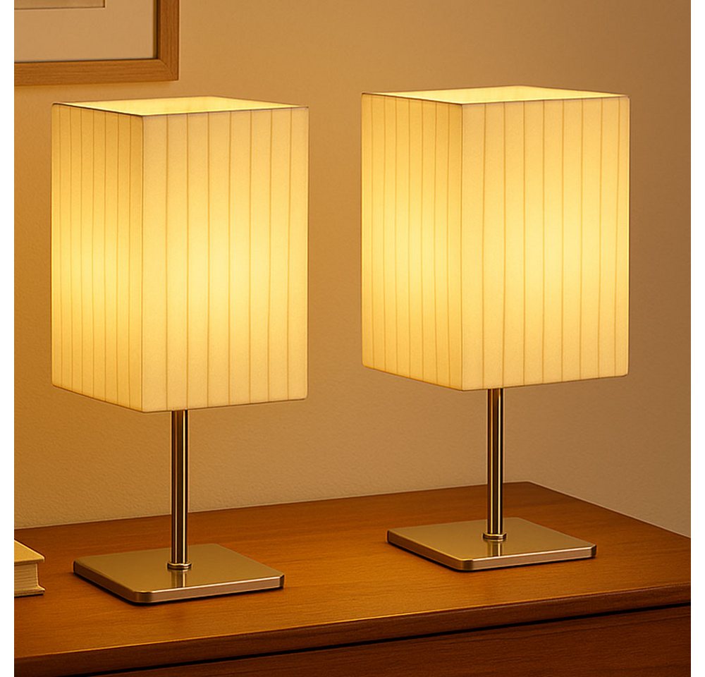 GLOBO LIGHTING Tischleuchte, Leuchtmittel nicht inklusive, 2er Set Tischleuchten schaltbar Bild 4