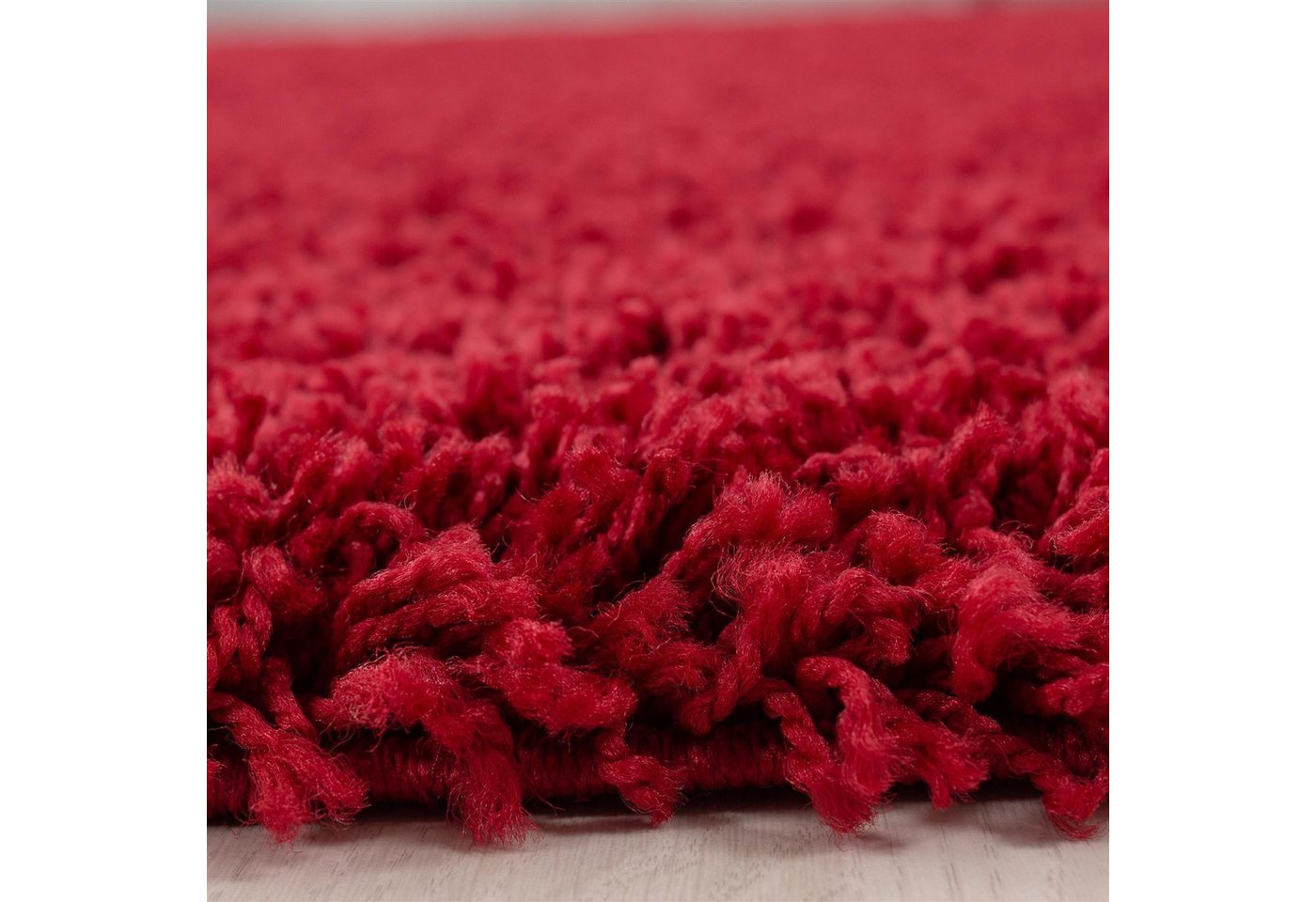 SchönesWohnen24 Hochflor-Teppich Hochflor Teppich LIFE Rot Bild 3