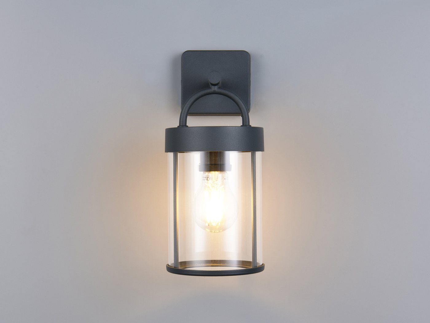 Reality Leuchten LED Außen-Wandleuchte, LED wechselbar, warmweiß, Wand-Laterne zur Hausbeleuchtung für Hauswand aus Aluminium, Höhe 29cm Bild 4