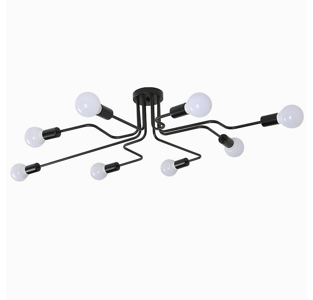 Riserva LED Deckenleuchte E27 Retro Lampe,Wohnzimmer Deckenlampe,für Flure,Dachböden Bild 2