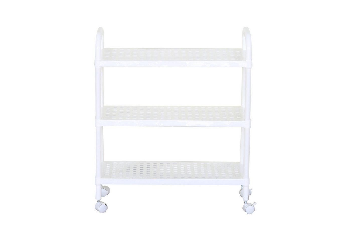 HTI-Living Schuhregal Rollregal mit 3 Ablagen Weiß 51,5 x 60 x 20,5 cm, 1 Stück 1-tlg., platzsparend, vielseitig Bild 4