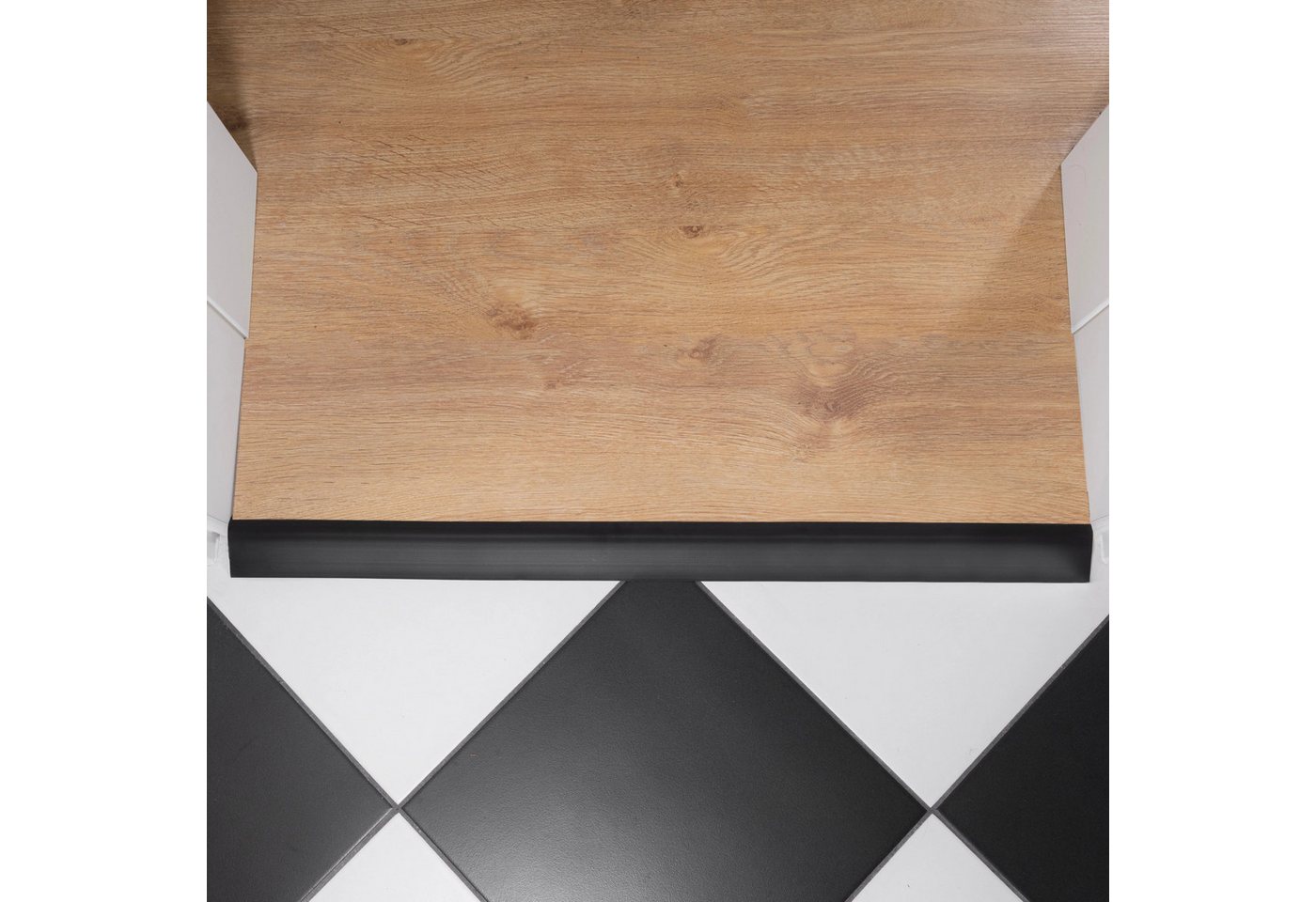 Quest Übergangsprofil Übergangsleiste 50 x 7 mm, Höhenausgleich (1-St), zum Kleben, Höhenausgleich 1-7 mm, 100 cm Bild 5