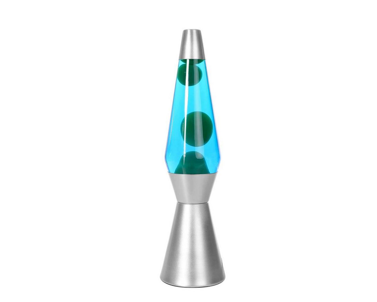 I-TOTAL Lavalampe I-TOTAL® Farbige Lavalampe Spaceship Sockel silber grünes Wachs Bild 3
