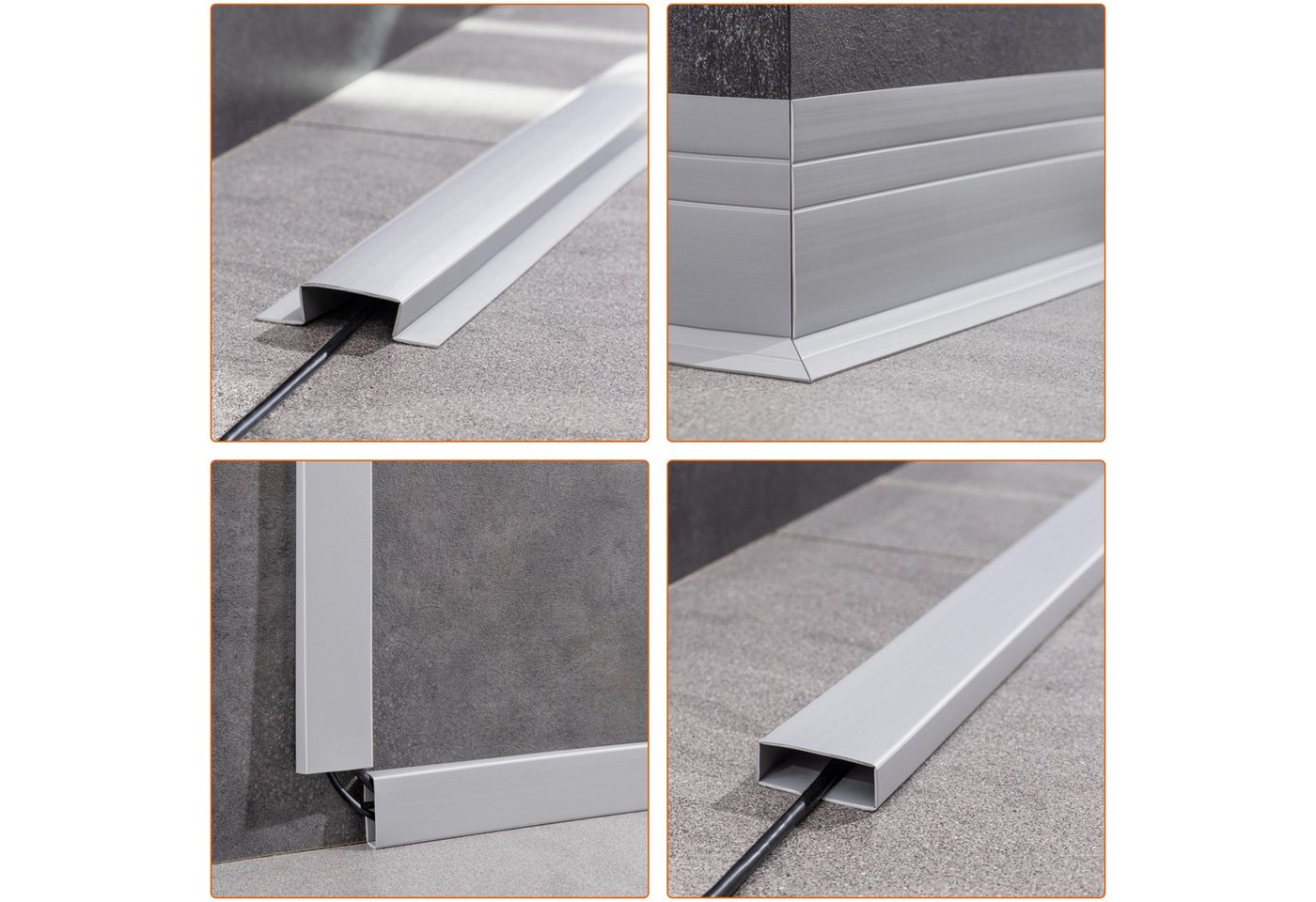Quest Abschlussleiste Multifunktionsleiste W4 2in1 selbstklebend 110 mm, Selbstklebend, Kunststoff (PVC), 1-St., selbstklebend, 2in1, 110 mm, 5-m-Rolle Bild 2