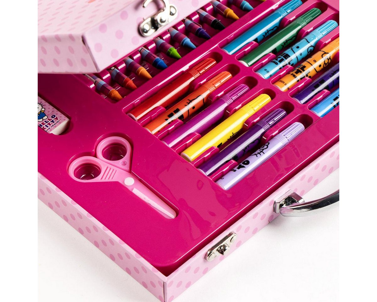Cerda Farbkasten Hello Kitty Malset im Koffer Kreatives Bastelset Kinder