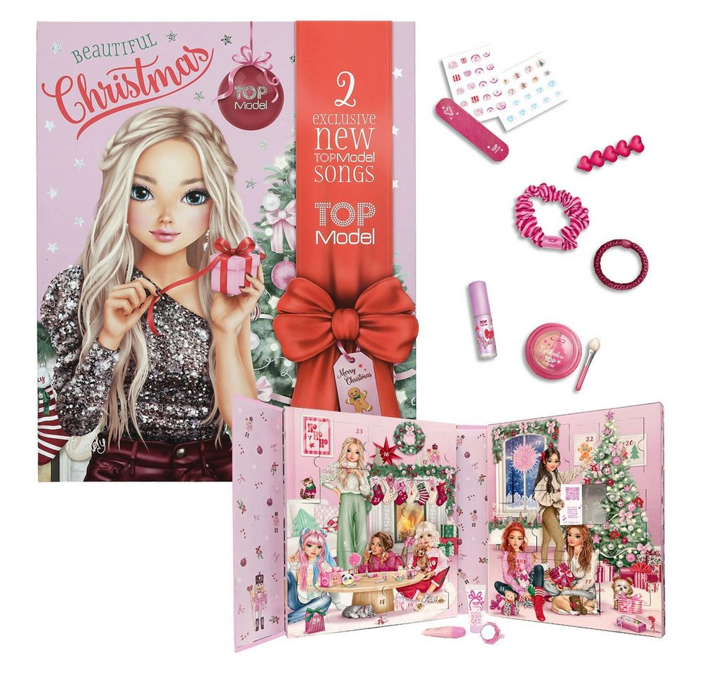 Depesche Monatskalender TOPModel Beauty-Adventskalender mit 24 Türchen