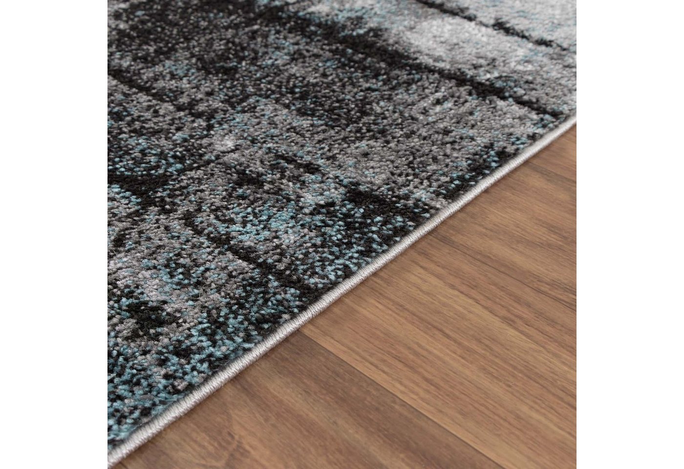 TaCa Home Teppich Designer Kurzflor Teppich Moderne Kunst, rechteckig, Höhe: 12 mm, Fußbodenheizung geeignet