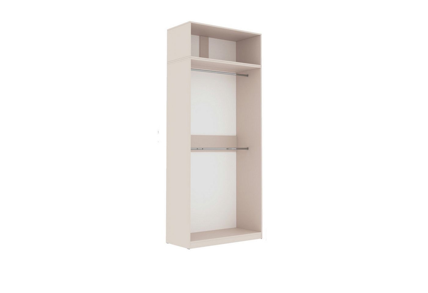 Marmex Möbel Garderobenschrank TRES SET G/N offener Kleiderschrank Modulschrank 200 x 246 x 51 (6-St) 2 Kleiderstangen, begehbarer Kleiderschrank