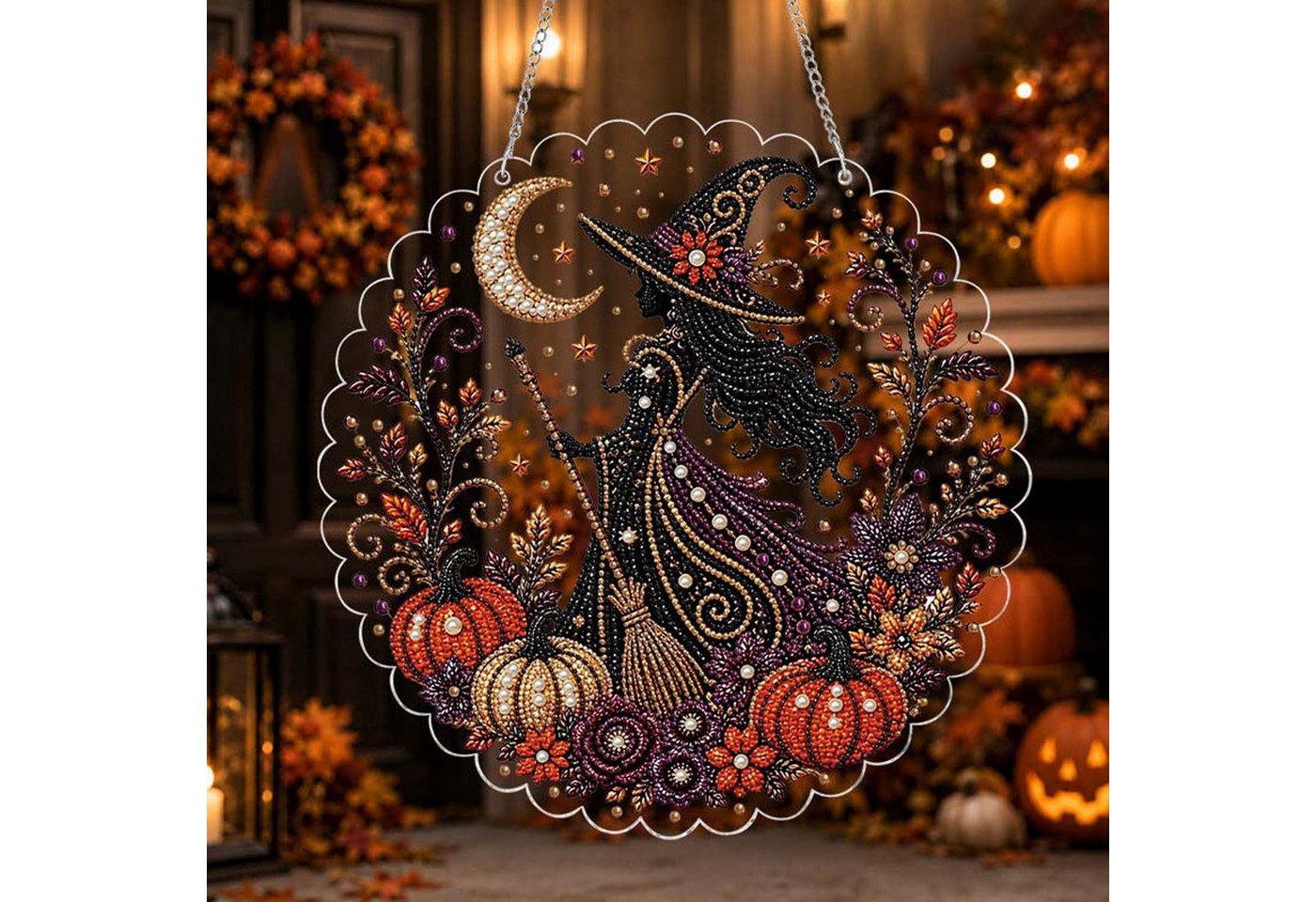 Bomiclss Kreativset 20/25 cm Acryl Weihnachts Diamant Sonnenfänger, Hängeornament Bild 3