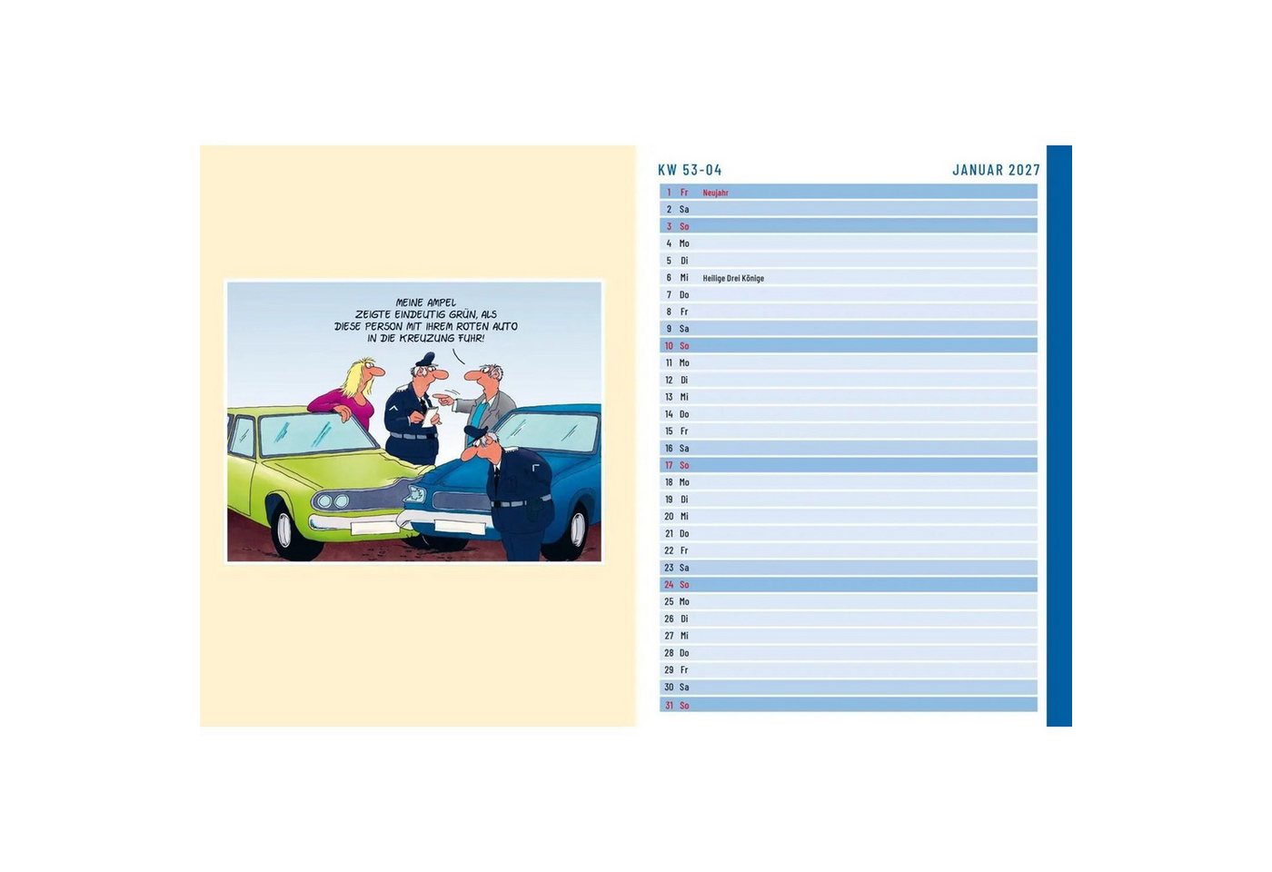 Lappan Verlag Taschenkalender Uli Stein Terminplaner 2027: Taschenkalender