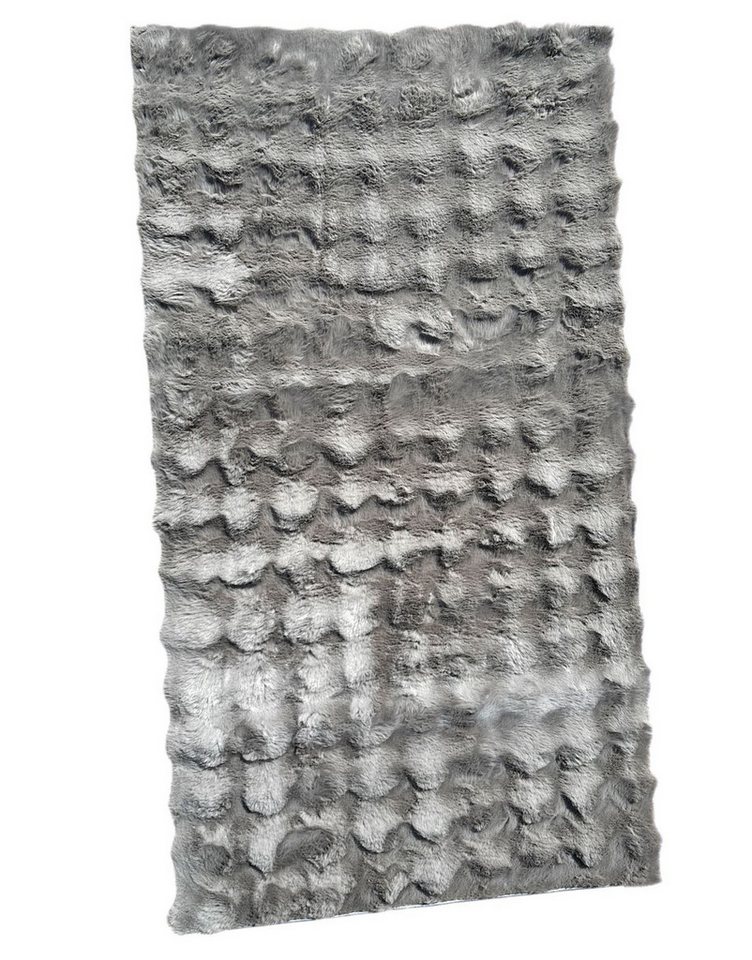 Toker Collection® Fellteppich Kunstfellteppich, besonders weich und kuschelig Hoch-Tief-Effekt, 80 x 150 cm, Kunstfellteppich mit Bubble Optik