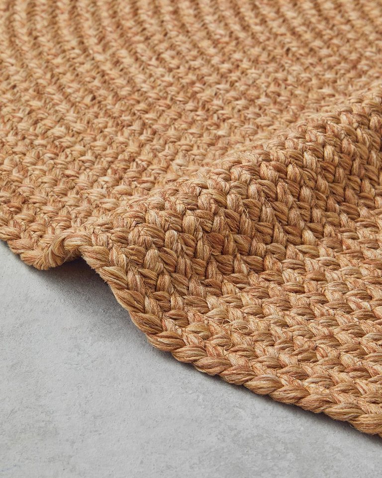 English Home Teppich Juliet runder Jute-Teppich, Natur, Rund, Rundes Jute-Kilim in Naturfarbe, Ø 90 cm Bild 2