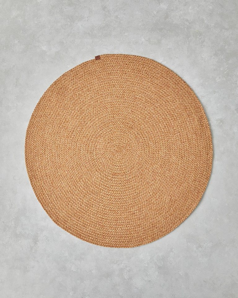 English Home Teppich Juliet runder Jute-Teppich, Natur, Rund, Rundes Jute-Kilim in Naturfarbe, Ø 90 cm Bild 3