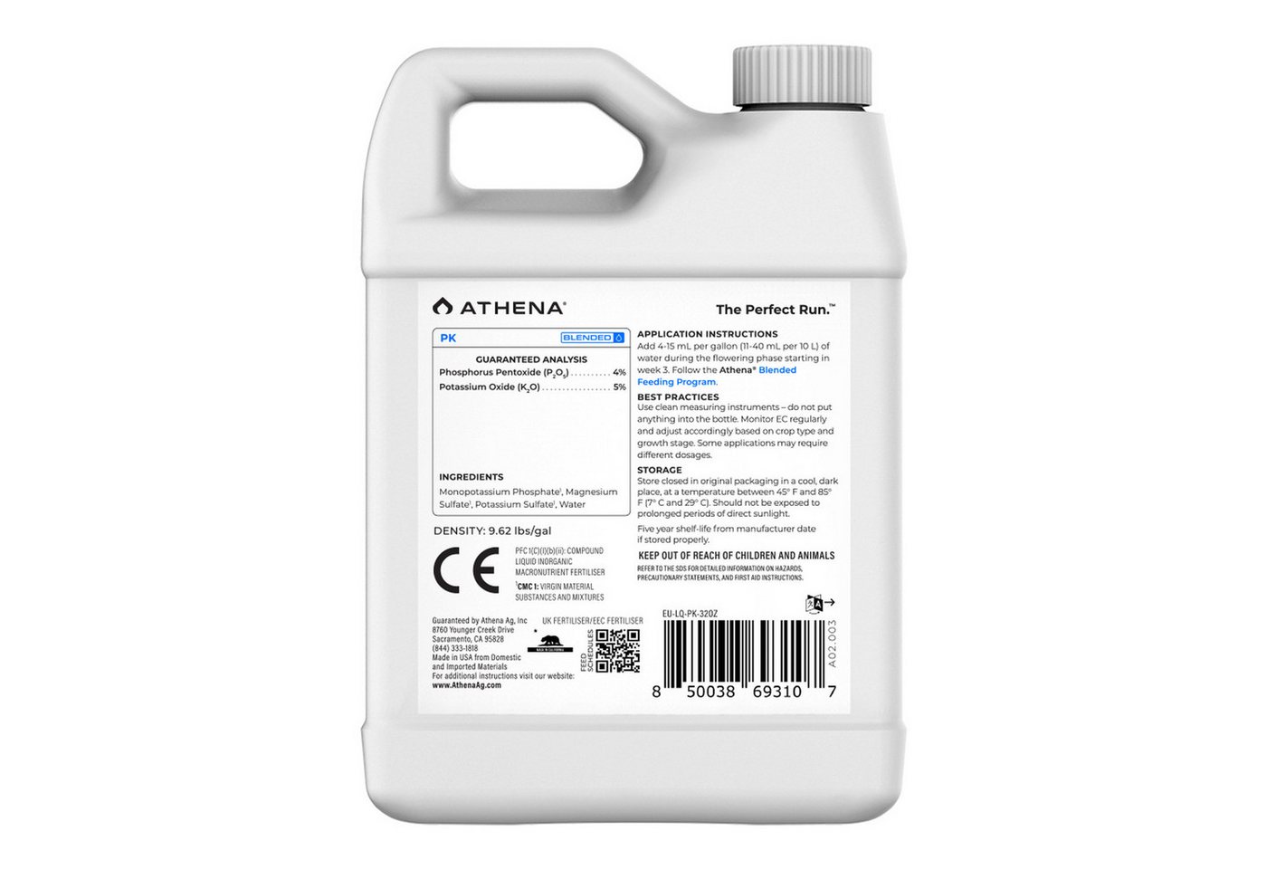Athena Pflanzendünger Blütedünger PK 0-4-5 946 ml, Konzentrat