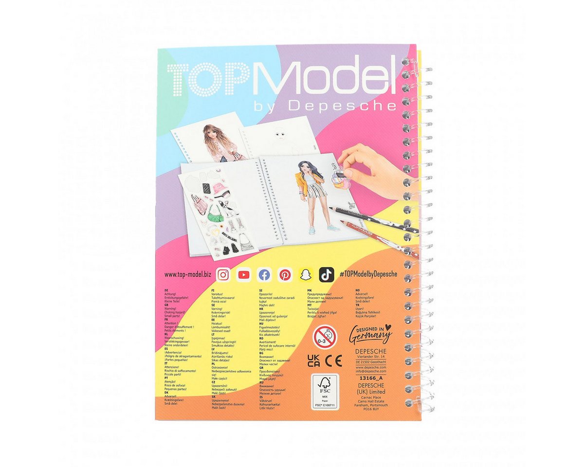 TOPModel Stickerbuch TOPModel Pocket Malbuch Bild 3