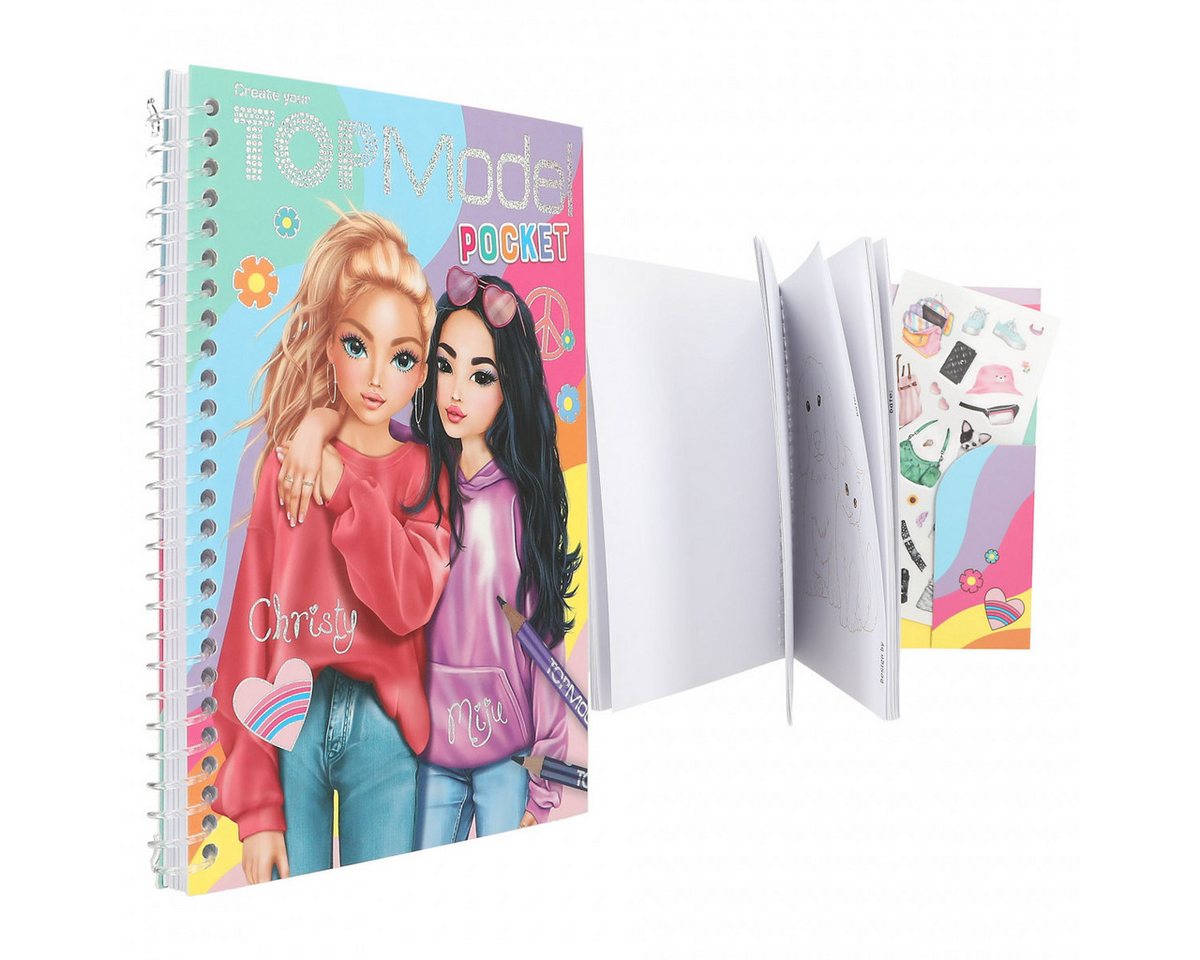 TOPModel Stickerbuch TOPModel Pocket Malbuch Bild 4