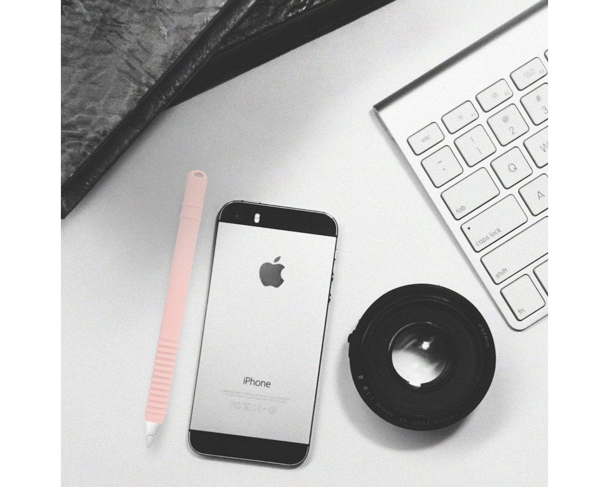 kwmobile Bleistift Silikon Hülle für Apple Pencil (1. Gen), (1-tlg), Pen Cover Case - Stift Schutzhülle - Schutz Abdeckung Ladeanschluss Bild 5