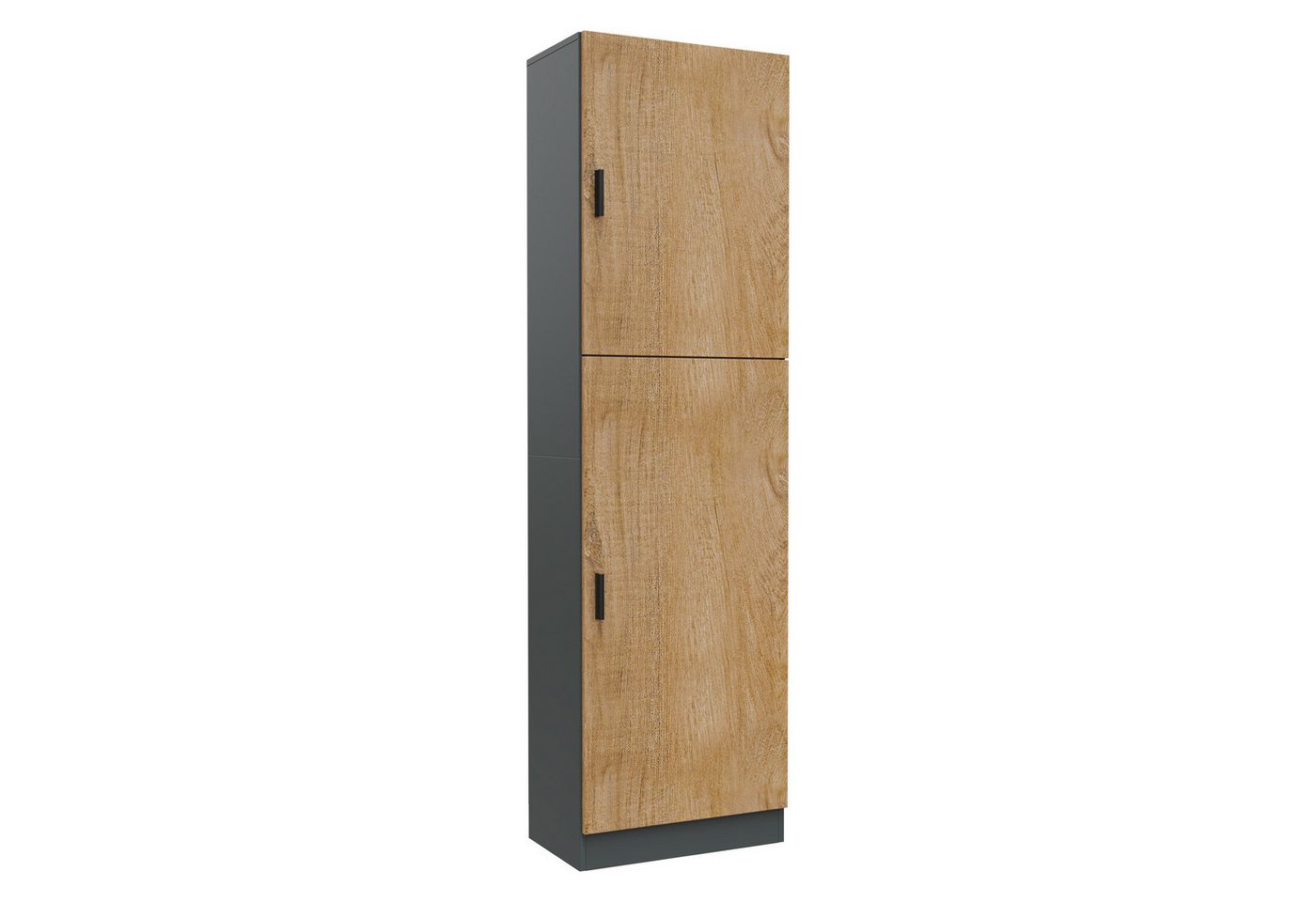 VCM Aktenschrank Dilos Aktenschrank B. 52 x T. 30 x H. 183 cm Mehrzweckschrank mit 2 Dreht üren, 5 Fächer, Wohnzimmerschrank Bild 3