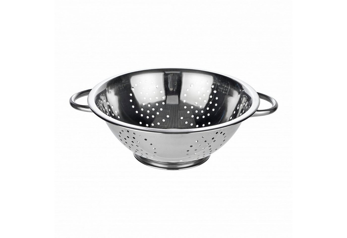 Haushalt International Im- und Export GmbH Küchensieb Nudelsieb Abtropfsieb Seiher Ø28,5cm, Edelstahl, (Stück, 1-St., Packung), Edelstahl, Klassisch, Silberfarben, Tragehenkel Bild 2
