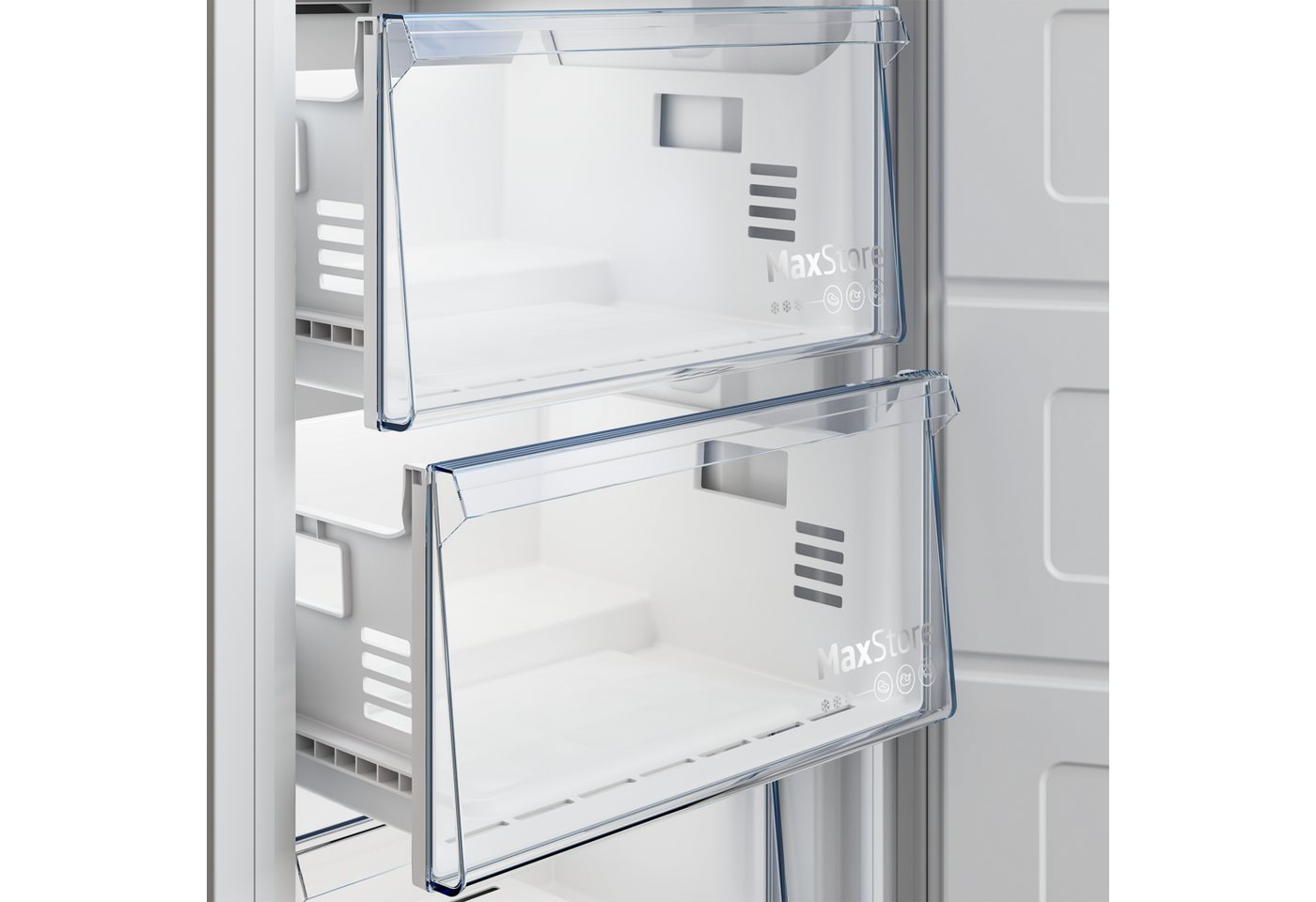 BEKO Gefrierschrank NoFrost B7RFNE316W, 186,5 cm hoch, 59,7 cm breit, NoFrost & –15°C FreezerGuard – nie wieder abtauen, auch im Keller Bild 3