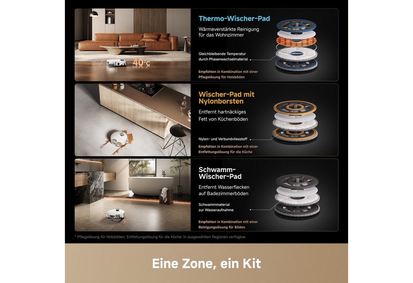 Dreame Saugroboter X60 Pro Ultra Matrix, 700 W, 42.000 Pa, Multi-Wischmopp, KI-Dual-Kamera Bild 2