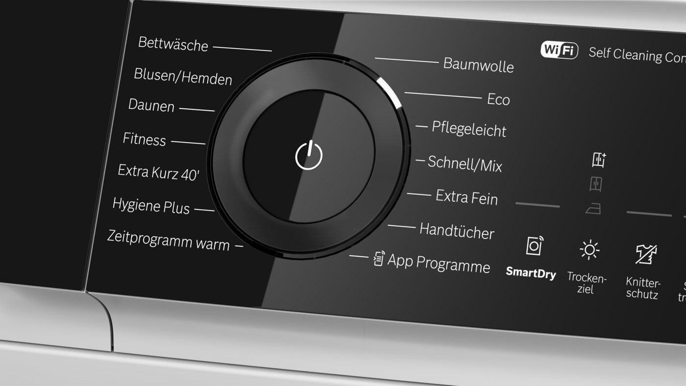 BOSCH Wärmepumpentrockner Serie 6 WQN245B41, Selbstreinigender Kondensator und Trommelreversierung Bild 2