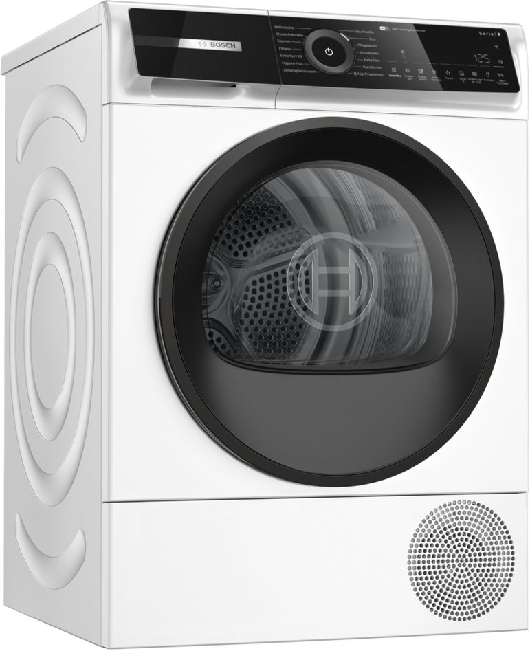 BOSCH Wärmepumpentrockner Serie 6 WQN245B41, Selbstreinigender Kondensator und Trommelreversierung Bild 3