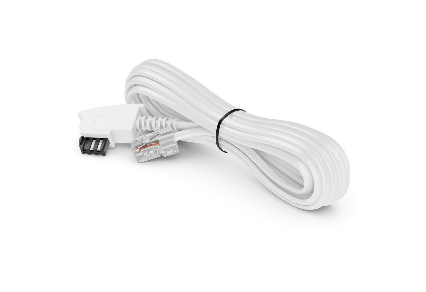deleyCON deleyCON 30m TAE Anschlusskabel Routerkabel TAE-F auf RJ45 Stecker LAN-Kabel Bild 2