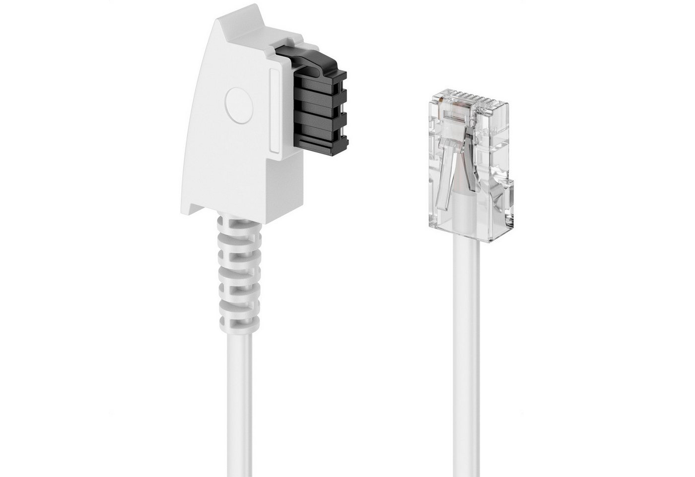 deleyCON deleyCON 30m TAE Anschlusskabel Routerkabel TAE-F auf RJ45 Stecker LAN-Kabel Bild 5