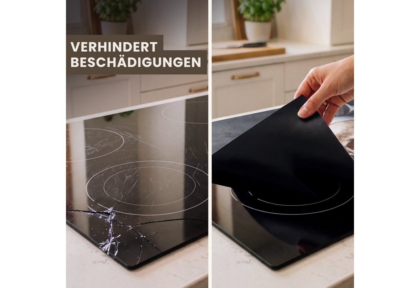 MuchoWow Herd-Abdeckplatte Skelett - Gewürz - Lebensmittel - Schädel - Koch, Vinyl, (1 tlg), Küche Herdabdeckung Ceranfeld Induktionsfeld Vinyl, 65x50 cm Bild 4