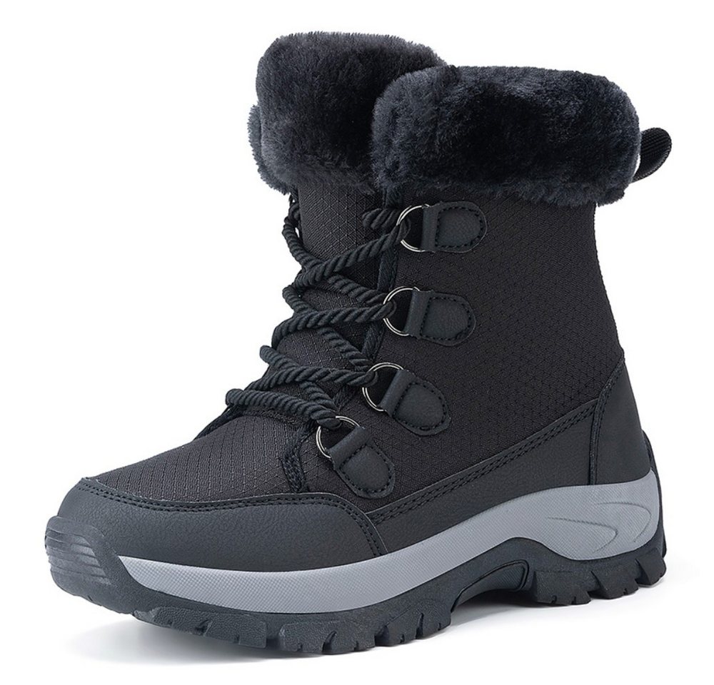 HUSK'SWARE Schneeschuhe Warme gefütterte Winterstiefel (Warme Wanderschuhe, High-Top-Schuhe), Mit weichem Kunstfellrand Bild 5