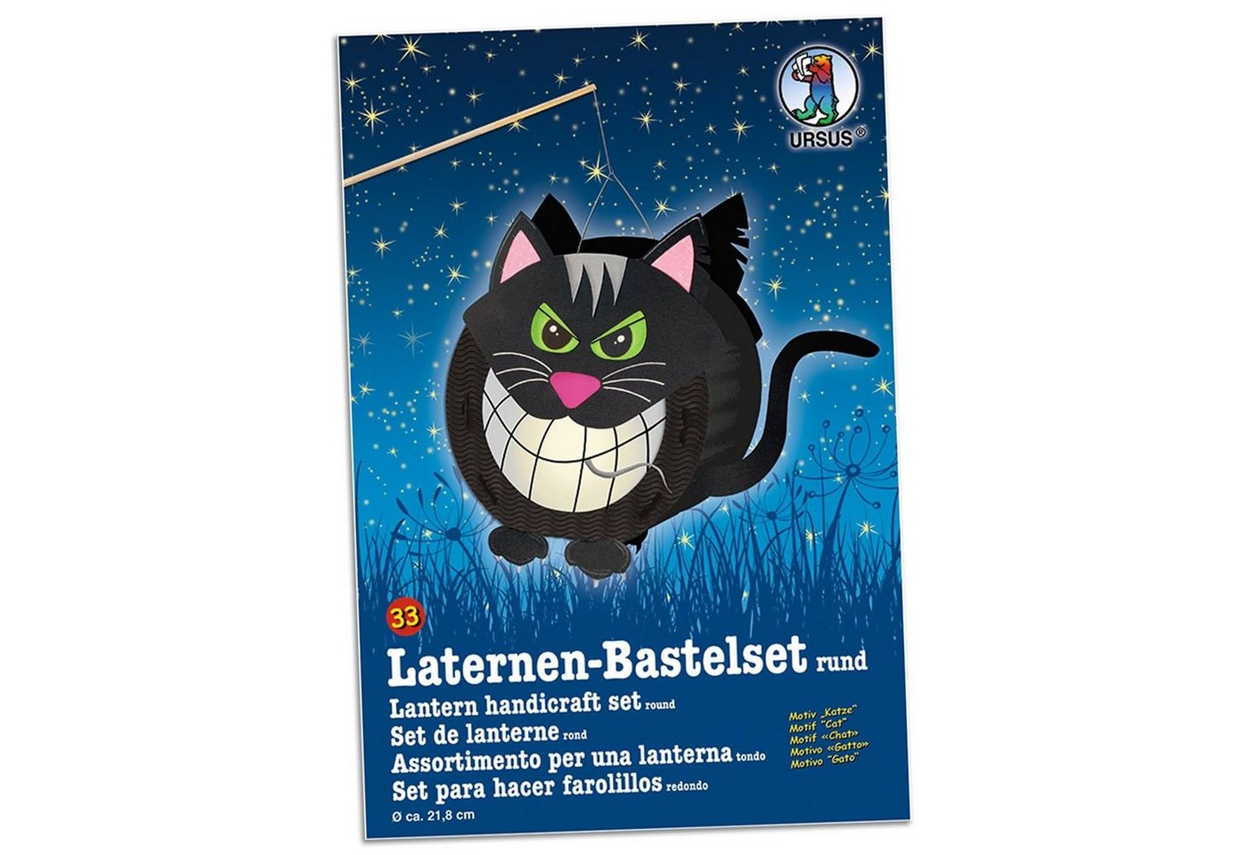 Ursus - Ludwig Bähr Umzugslaterne URSUS Laternen-Bastelset "Katze