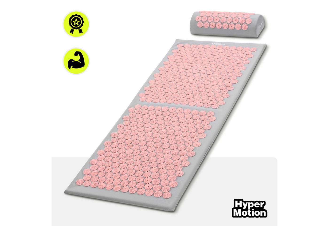 HyperMotion Akupressurmatte XL Akupressurmatte 130 cm mit Kissen & Tasche HyperMotion Bild 5