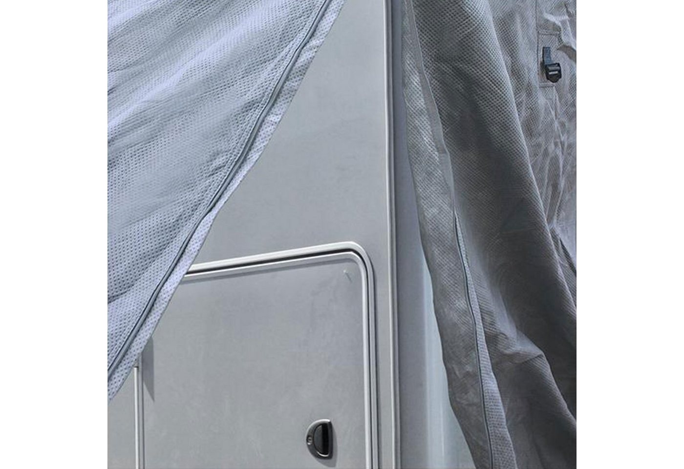 deiwo Wohnmobilschutzhülle Premium Wohnmobil Schutzhülle 235 x 600 x 270 cm Abdeckplane Plane (Packung) Bild 3
