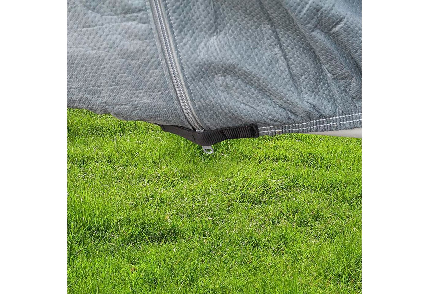 deiwo Wohnmobilschutzhülle Premium Wohnmobil Schutzhülle 235 x 600 x 270 cm Abdeckplane Plane (Packung) Bild 4